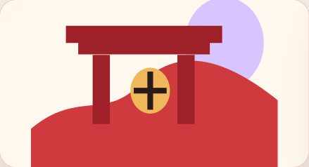Torii gate illustration